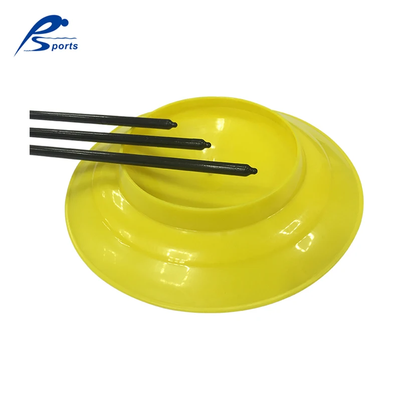 PE juggle plate with stick kids circus spin balance toy