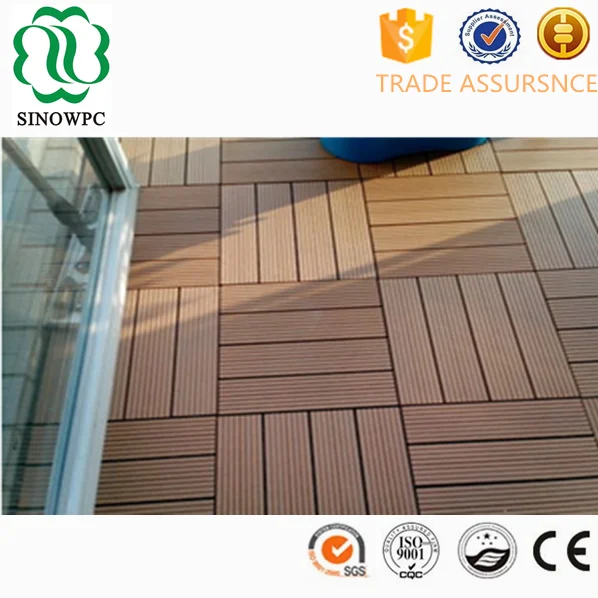 
most easy to install wpc floor diy deck tiles for bathroom , balcony and patio 