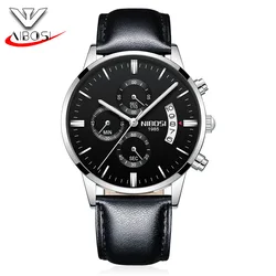 NIBOSI 2309  Luxury Top Brand Mens Watch Relogio Masculino Navy Blue Military Army Analog Quartz Wrist Watches
