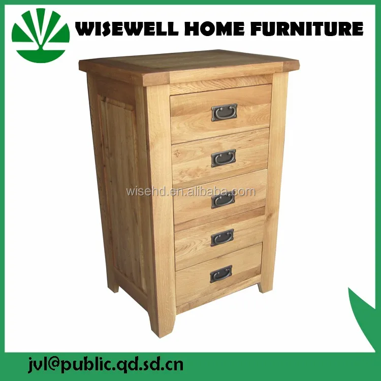 (W-B-0036) solid oak wood home furniture nightstand with 3 drawers