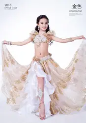 RT322 Wuchieal Профессиональные Индивидуальные костюмы для танца живота для детей