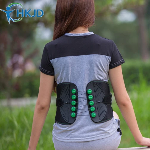HKJD Adjustable Orthopedic Lower LSO Back Brace Drawstring Pulley System Lumbar Sacral Orthosis Lumbar Support Orthosis