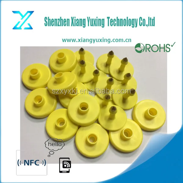 Различных размеров животных отслеживания 125 кГц Пластиковые овец/коз уха тегов с rfid чип