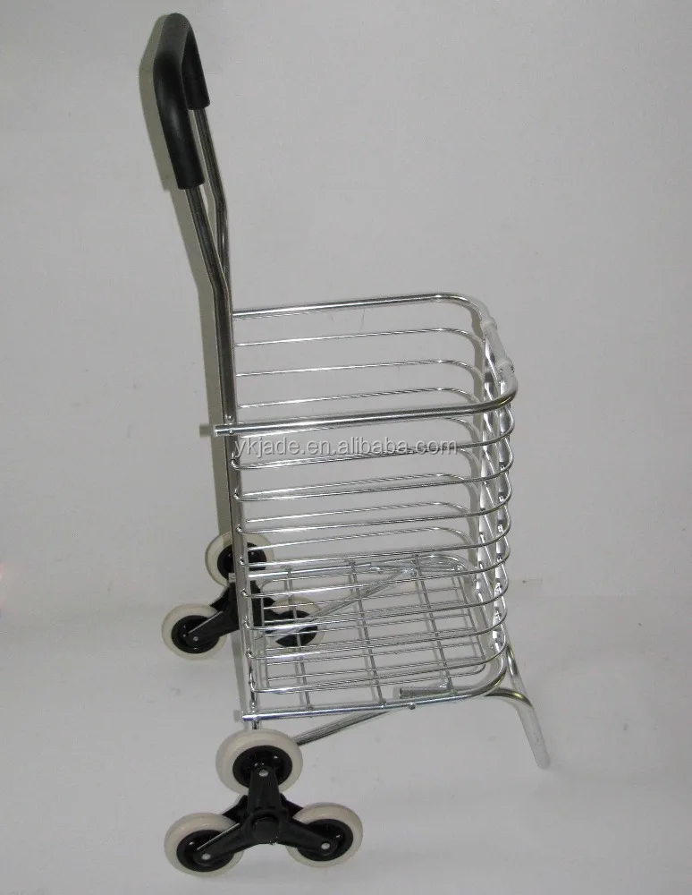 Aluminum wholesale supermarket folding grocery shopping easy carry torlley carts lightweight foldable custom colorful carts