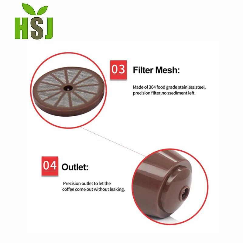 Sweettreats Lot Reusable Dolce Gusto Coffee Capsule Plastic Refillable Compatible Dolce Gusto Coffee Filter Baskets Capsules