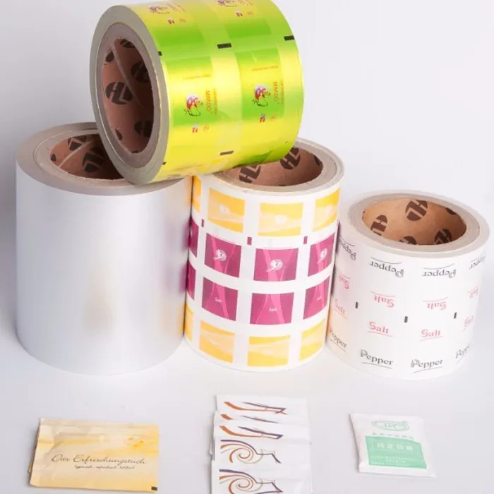 Silver or Gold Kraft Paper Laminated or Backed Aluminum Foil Paper for Tea Coffee Butter Powder Packaging With Printing
