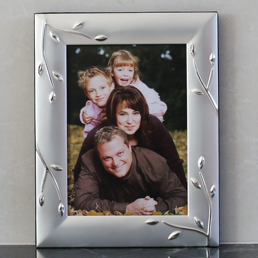 High Assorted Design Silver plated metal photo frame KJJ-10