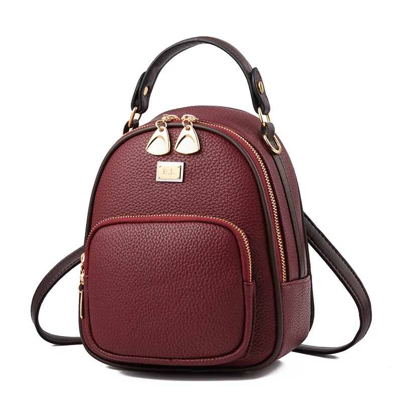 Fashion Mini PU Leather Women Ladies Handbag Backpack