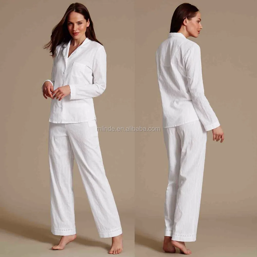 Hot-sale Mature Sleepwear Pure Cotton Striped Long Sleeve Women Sleepwear Pyjama Set Secret Treasures Sleepwear