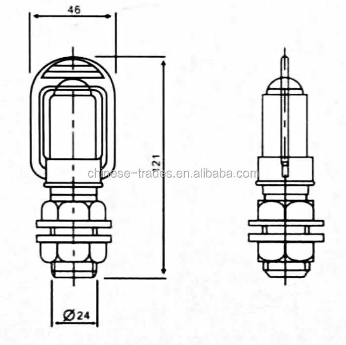 Copper Alloy Beacon Accessories Mounting Bracket Warning Light Screw Fixing DIN Socket Poles