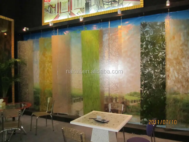 Interior Acrylic Laminated Natural Textile Transparent Plastic Doors