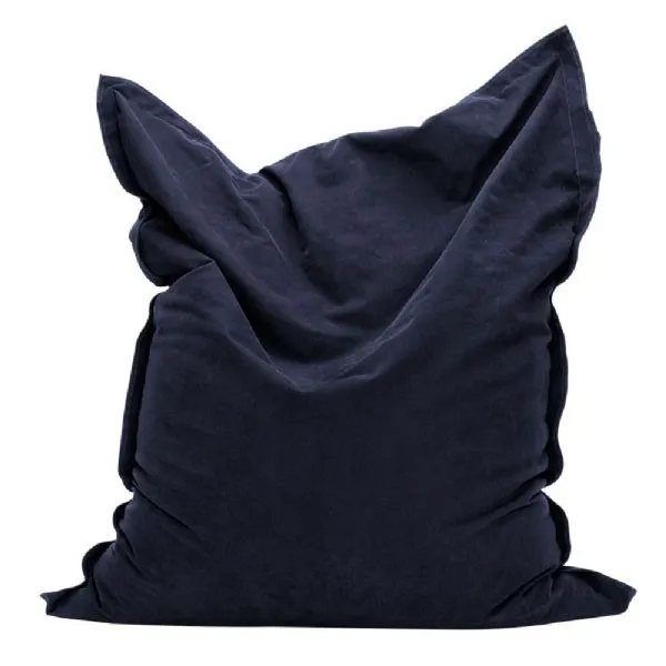 Dark suede fabric rectangle outdoor japanese floor bean bag mattress chair