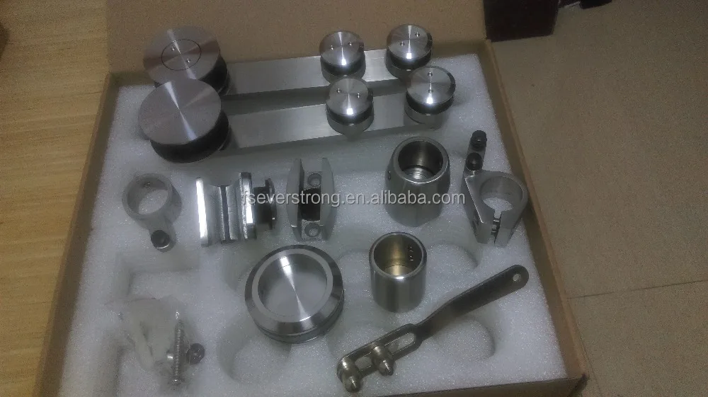 Adjustable  floor glass clamp or  glass door fitting L020 sliding floor guide with 8 to 14mm thickness