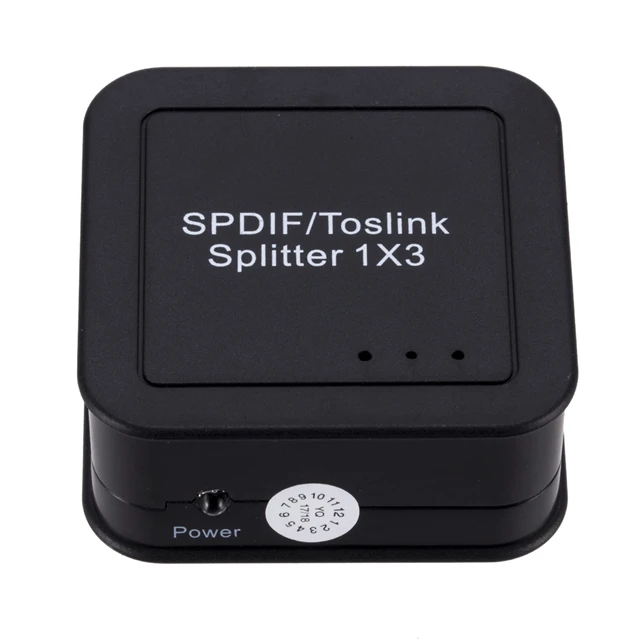 Mini Video Surround Sound Amplifier 1x3 Splitters Amplifier Repeater SPDIF Toslink Digital Optical Audio Splitter