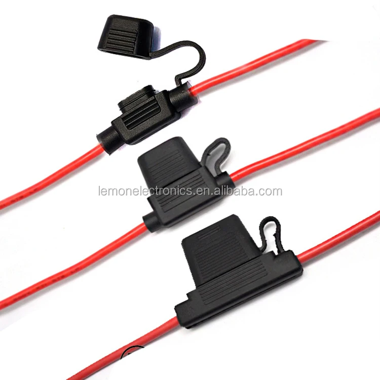 Red/customized MINI Blade Waterproof 5/10/15/20/30A Amp In Line Blade Automotive Fuse Holder for automotive