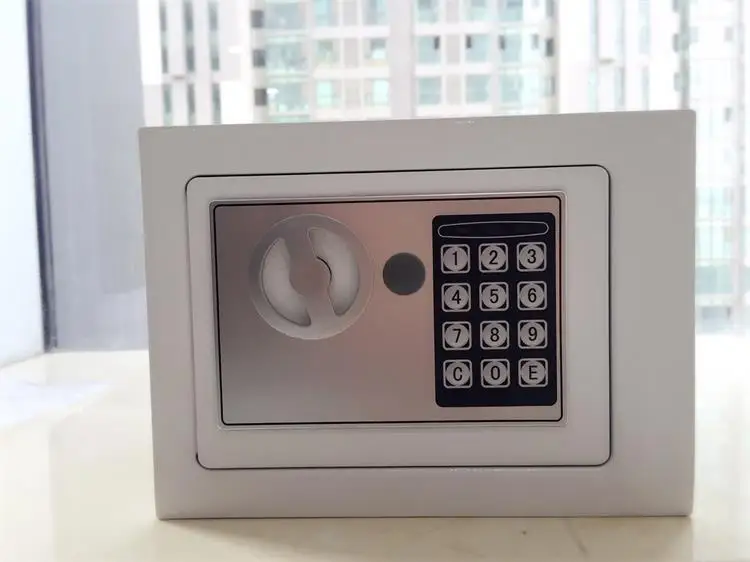 Small Strong Metal Locker Mini Security Safe Money Box