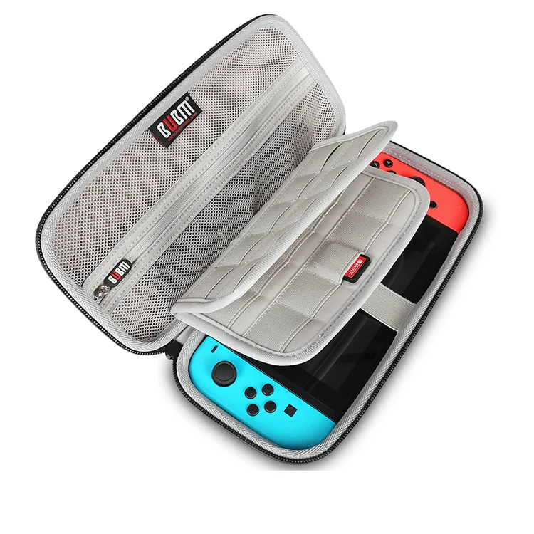 BUBM EVA high quality protective travel carring case with SD card slots for nintendo switch