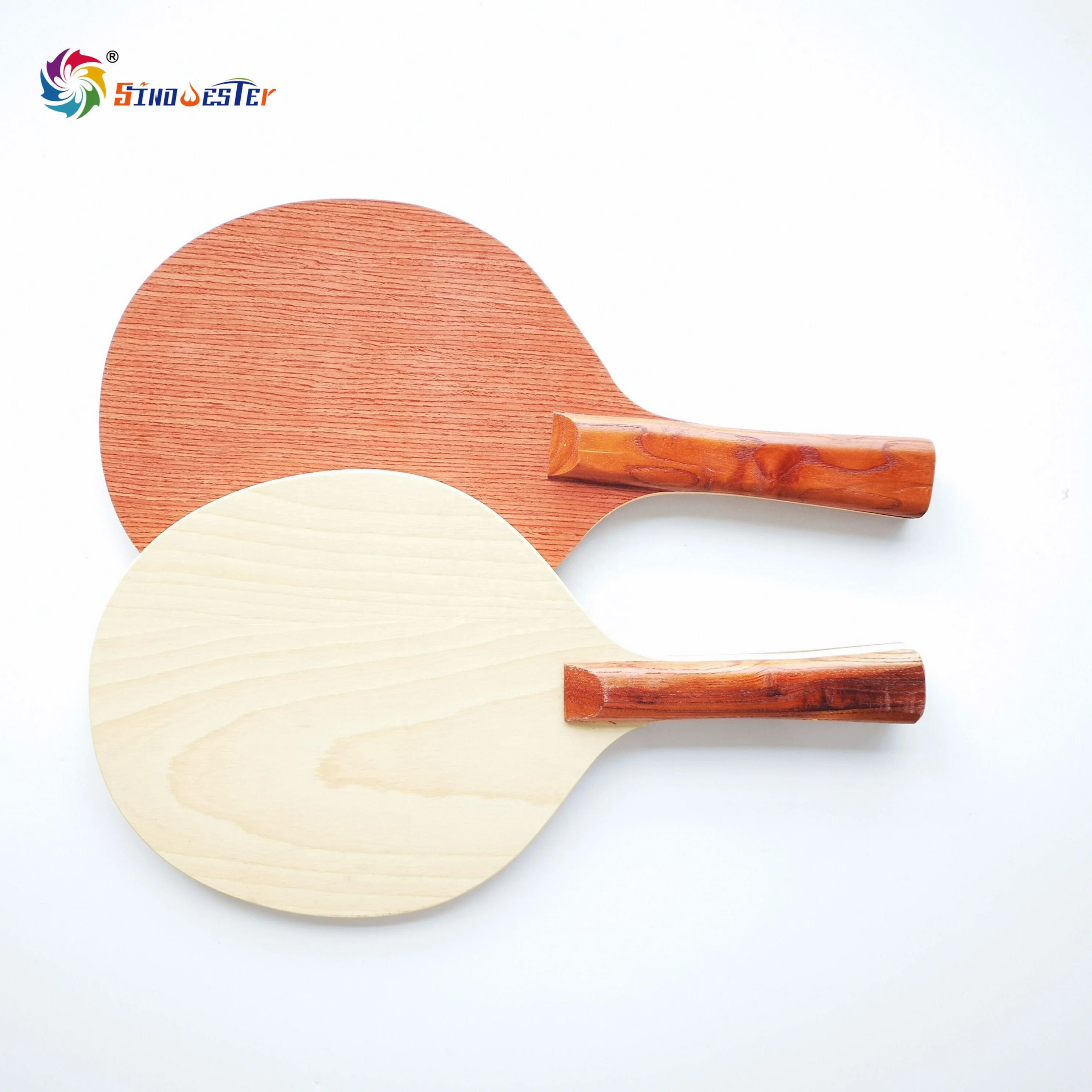 
Eco-friendly Natural Wood Color Adult Beach Tennis Racket for Beach Bat Club 