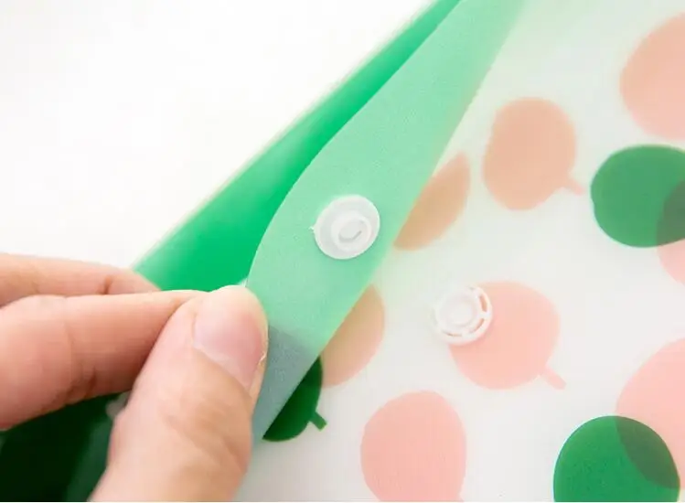 New Kawaii A4 pouch bag Korean Office School Filing Products Document Bag Cute Buckle Closure Envelope File Folder