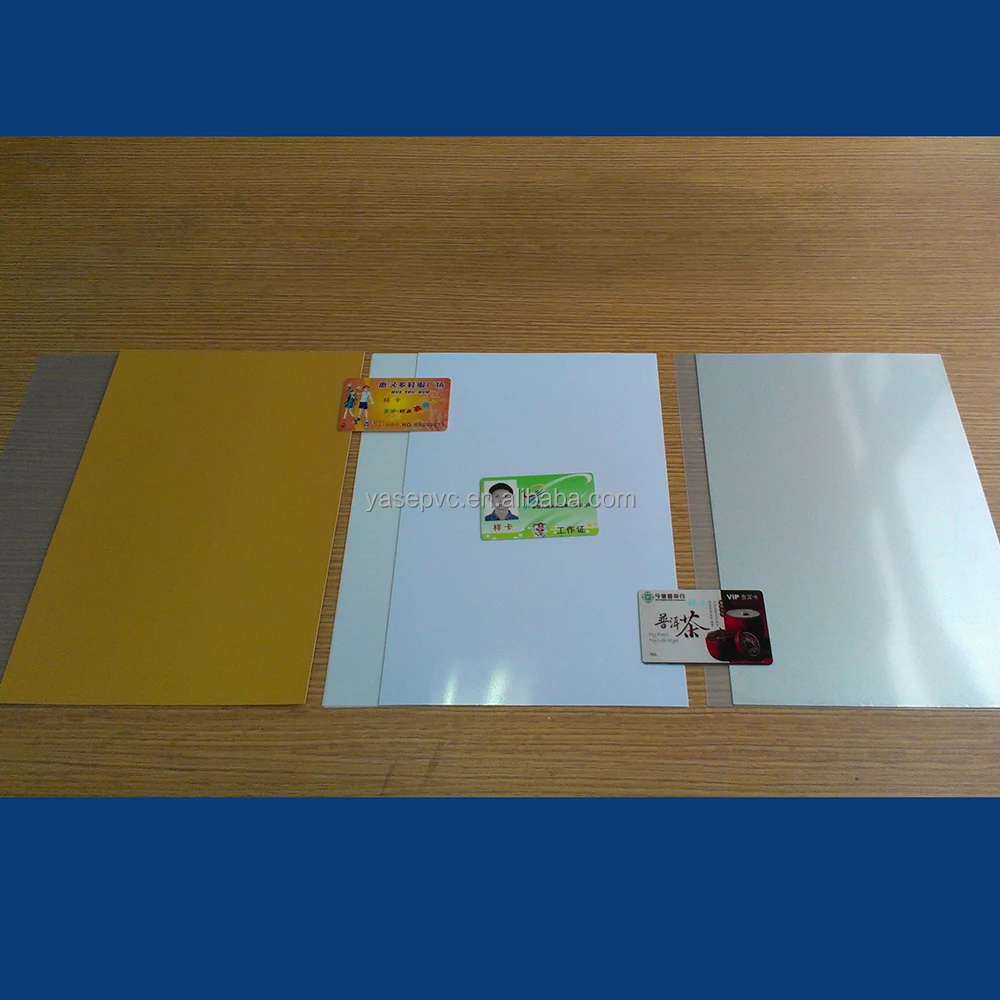 Pvc sheets silver transparent for Inkjet printers