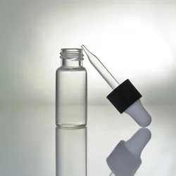 3ml 3.5ml 7ml 10ml glass dropper vials with glass pipette