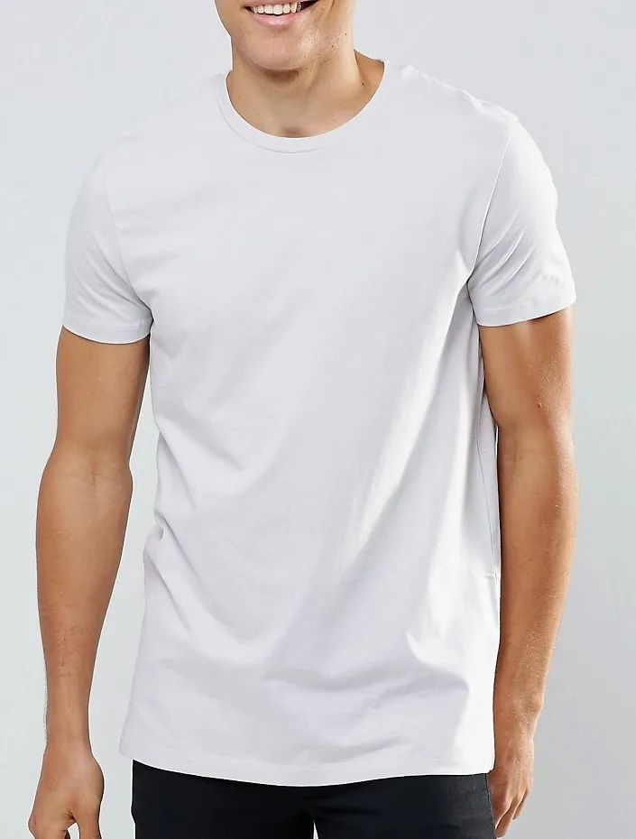 Custom slim fit crew neck strech amazing cheap white t shirt