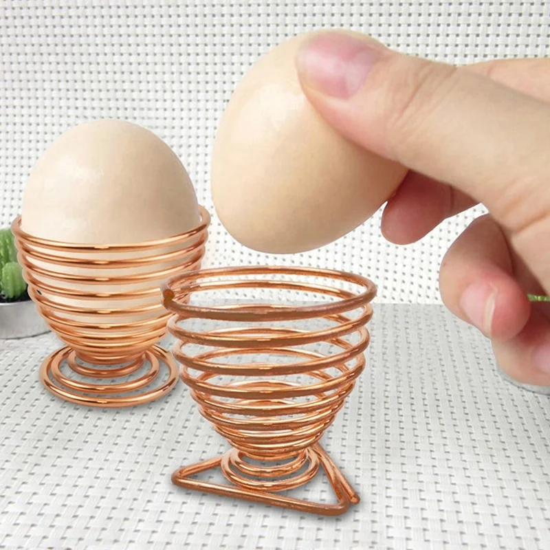 Металлическая проволока с гальваническим покрытием, спиральный держатель для яиц, держатель для губки для макияжа