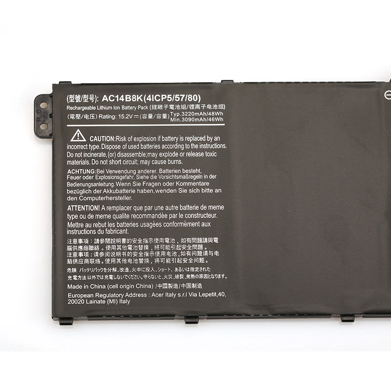 Original Genuine Laptop Battery AC14B8K For Acer E5-771G R13 R7-371T V3-371 TravelMate P276-MG-56FU V3-371-55GS P276 P276-MG