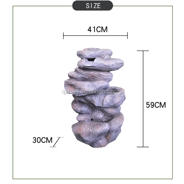 Outdoor modern fountain Nature Design Large Artificial Rock Water Fountain Stone Garden Products