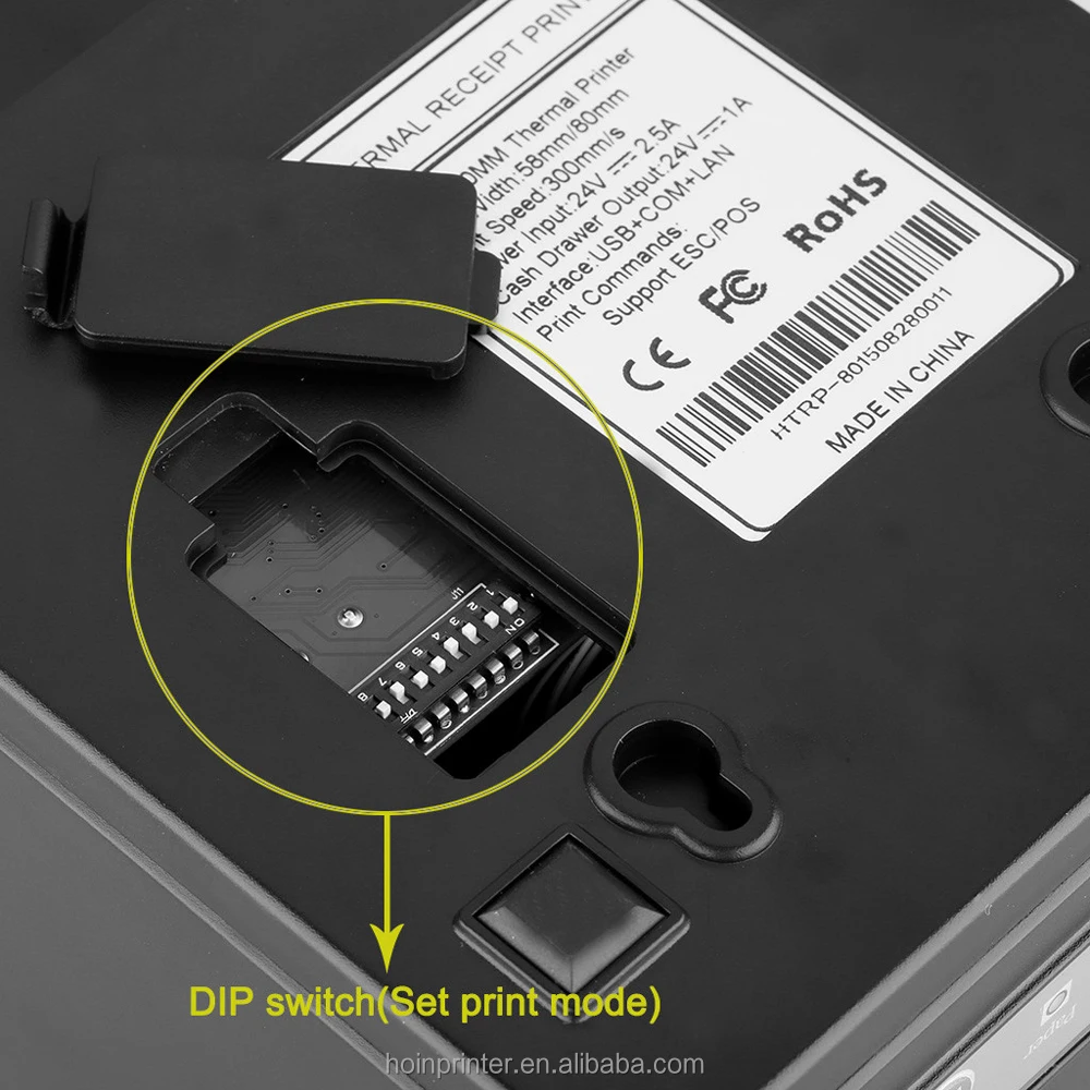 Thermal 80mm Receipt Printer For POS Terminal USB Serial Lan Interfaces