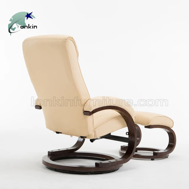 Living Room Furniture Sofa Leather Reclining Recliner Chair with Ottoman Recliner Sofa