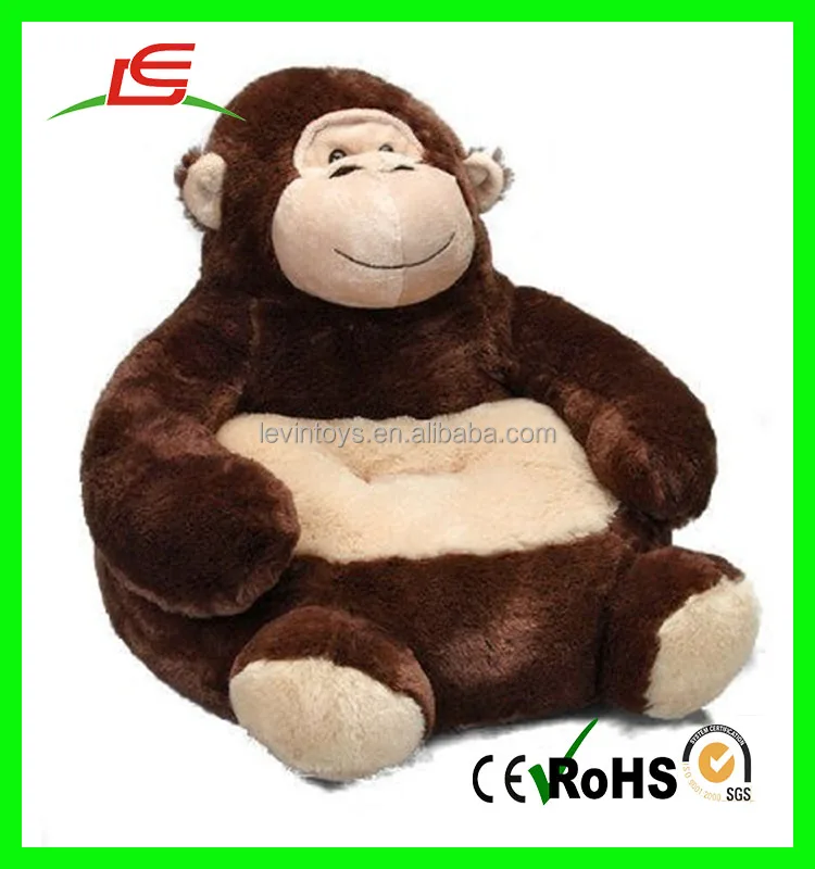 New design custom monkey shape sofa chair stuffed animal baby sofa chair