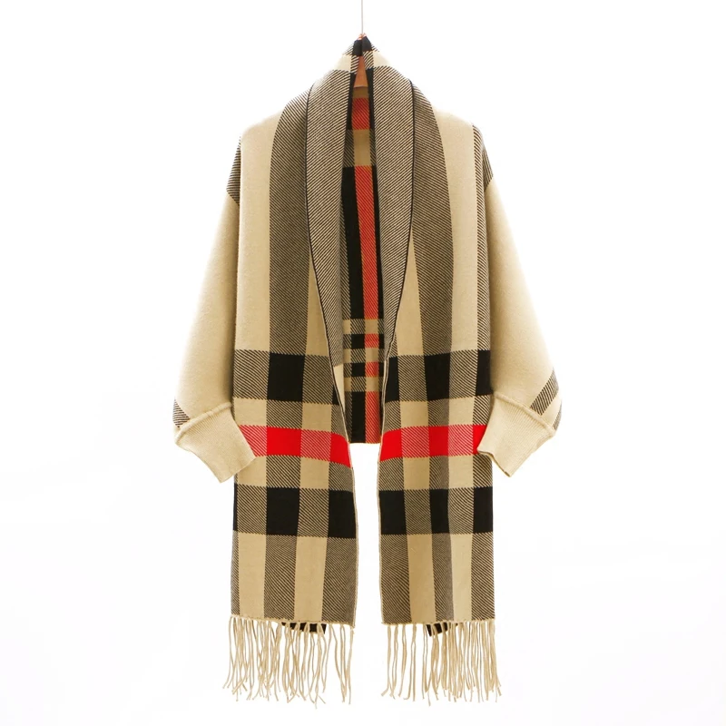 
latest designer pashmina scarves wholesale fashion lady striped winter shawl 