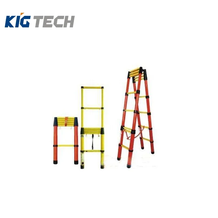 Good performance High insulation Fiberglass double side A type ladder