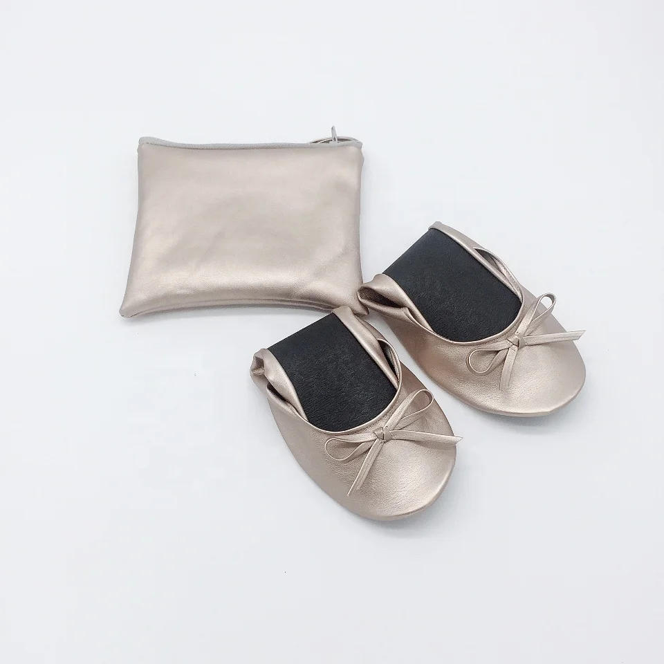 Foldable Wedding After Party gold customize shoes in cheap price
