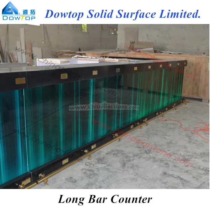 
Color changing night club lighting bar glowing illuminated led light table bar counter design 