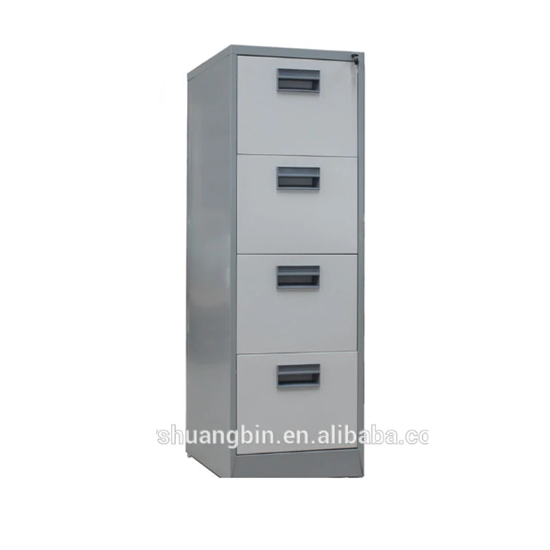 Lockable White Metal 4 Drawer Card Box File Cabinet/hot Sale Four Drawer Lateral Steel Filing Cabinets