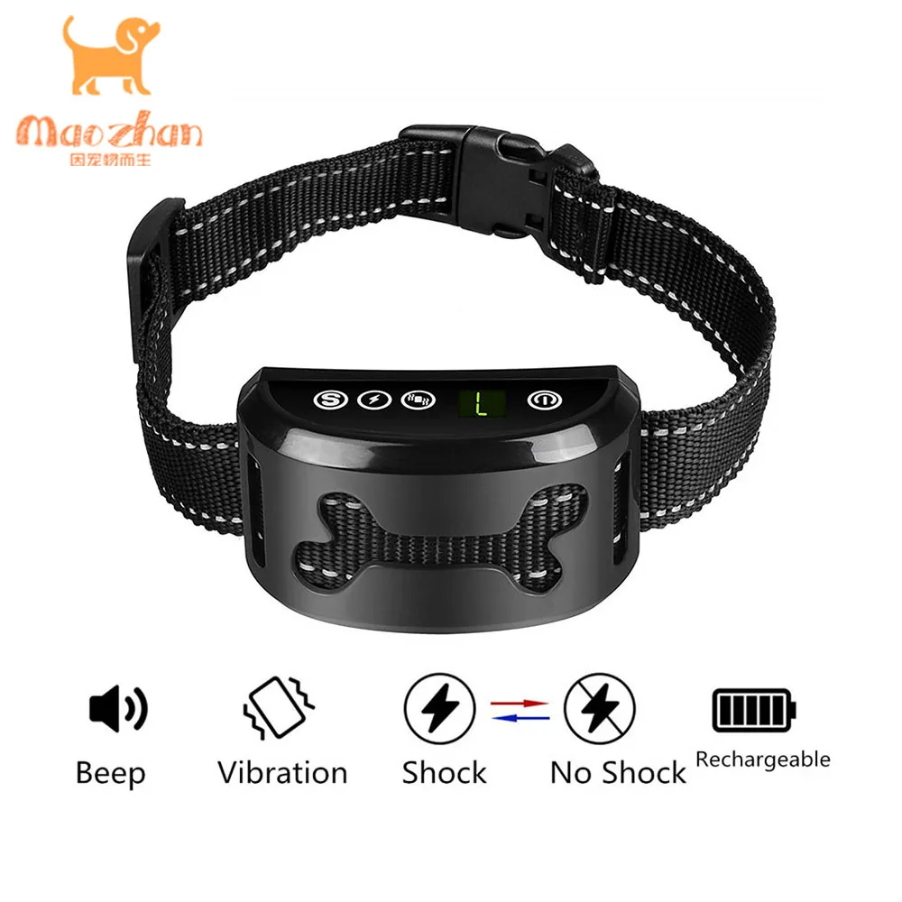 Factory price control dog barking collier anti-aboiement de dressage electrique choc anti aboiement