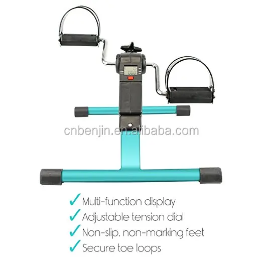 Folding Exercise Peddler with Electronic Display, Simple Mini Bike