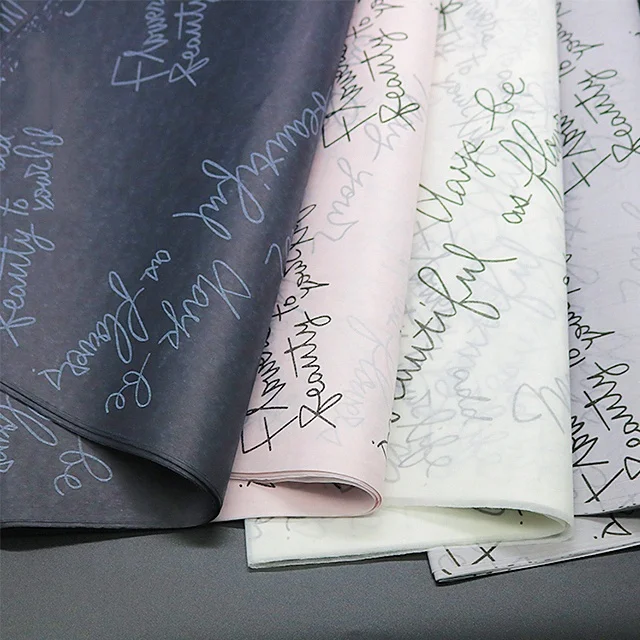 Custom Logo Gift Wrapping Tissue Paper Packaging