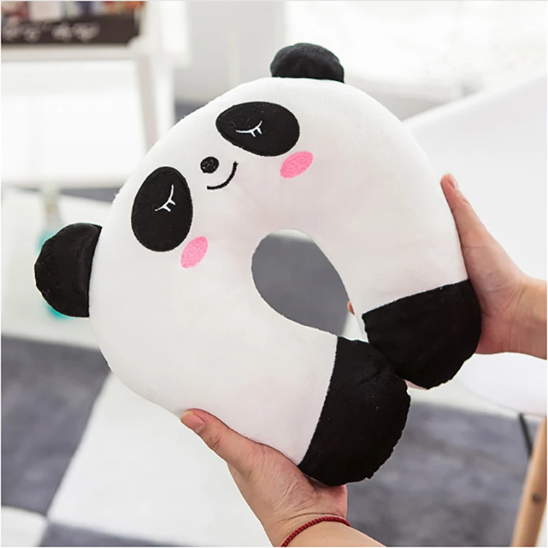 U shaped cute designs animal shaped slow rebound cartoon soft neck travel pillow