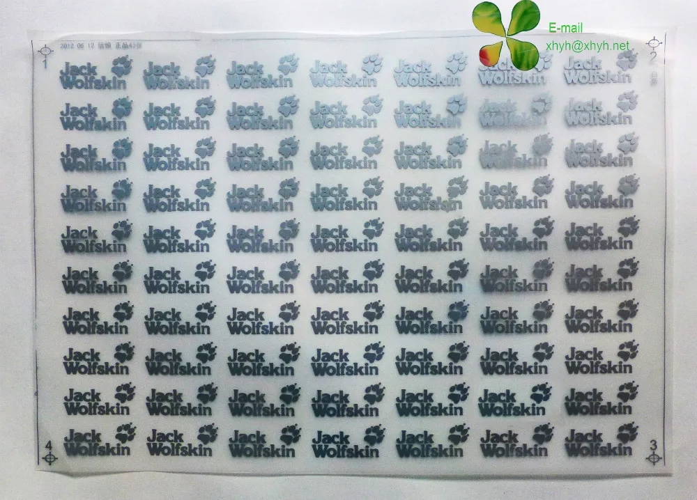 
Iron On Transfers Custom Brand LOGO Patch Heat Transfers PVC Patches For Clothing Thermal Transfer Heat Vinyl Ironing Stickers 