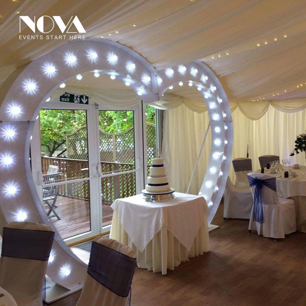 2021 Led Heart Arch For Wedding Decoration/ Heart Shaped Archway