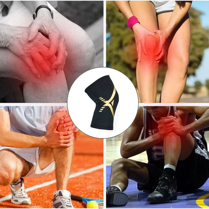 Amazon Hot Sale Knee Sleeves Sports Basketball Knee Support Breathable Knee Brace