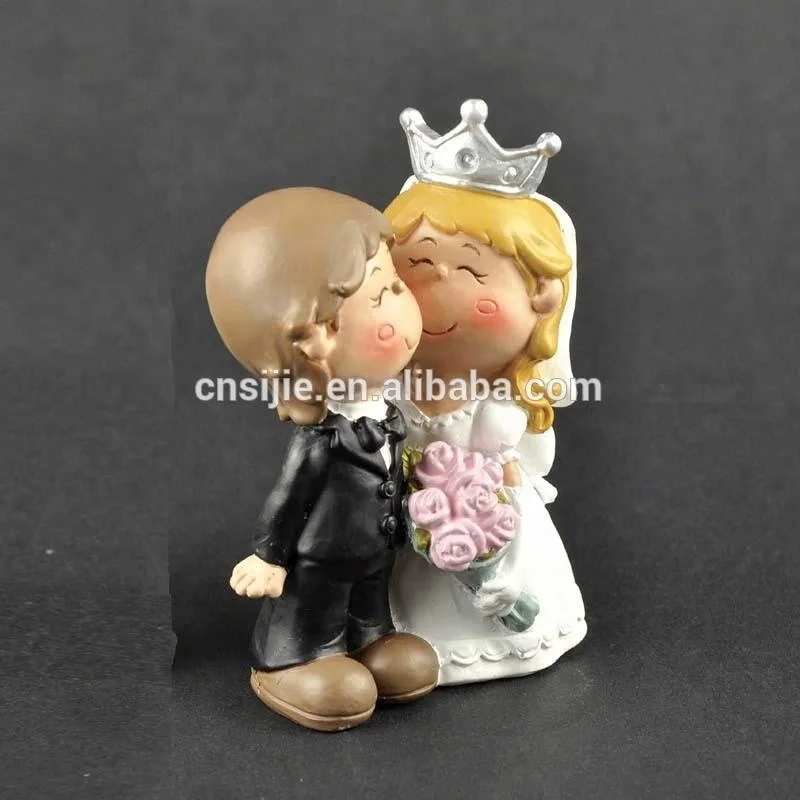 Полирезиновые Свадебные цветы и корона для жениха, свадебные фигурки невесты в наличии