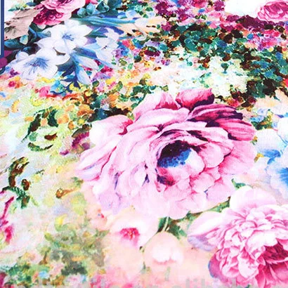 Supplier High Quality Flower Printed Scuba Fabric China for Woman Jersey Fabric Dress Mattress Lining Garment Outdoor Memory