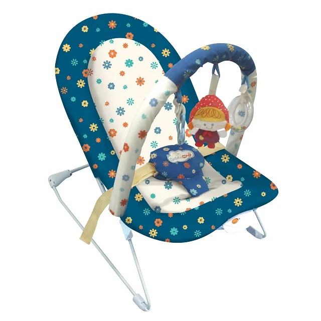 
Hot Selling Blue Swing Cartoon Soft Baby Chair Bouncer With Musical And Vibration 