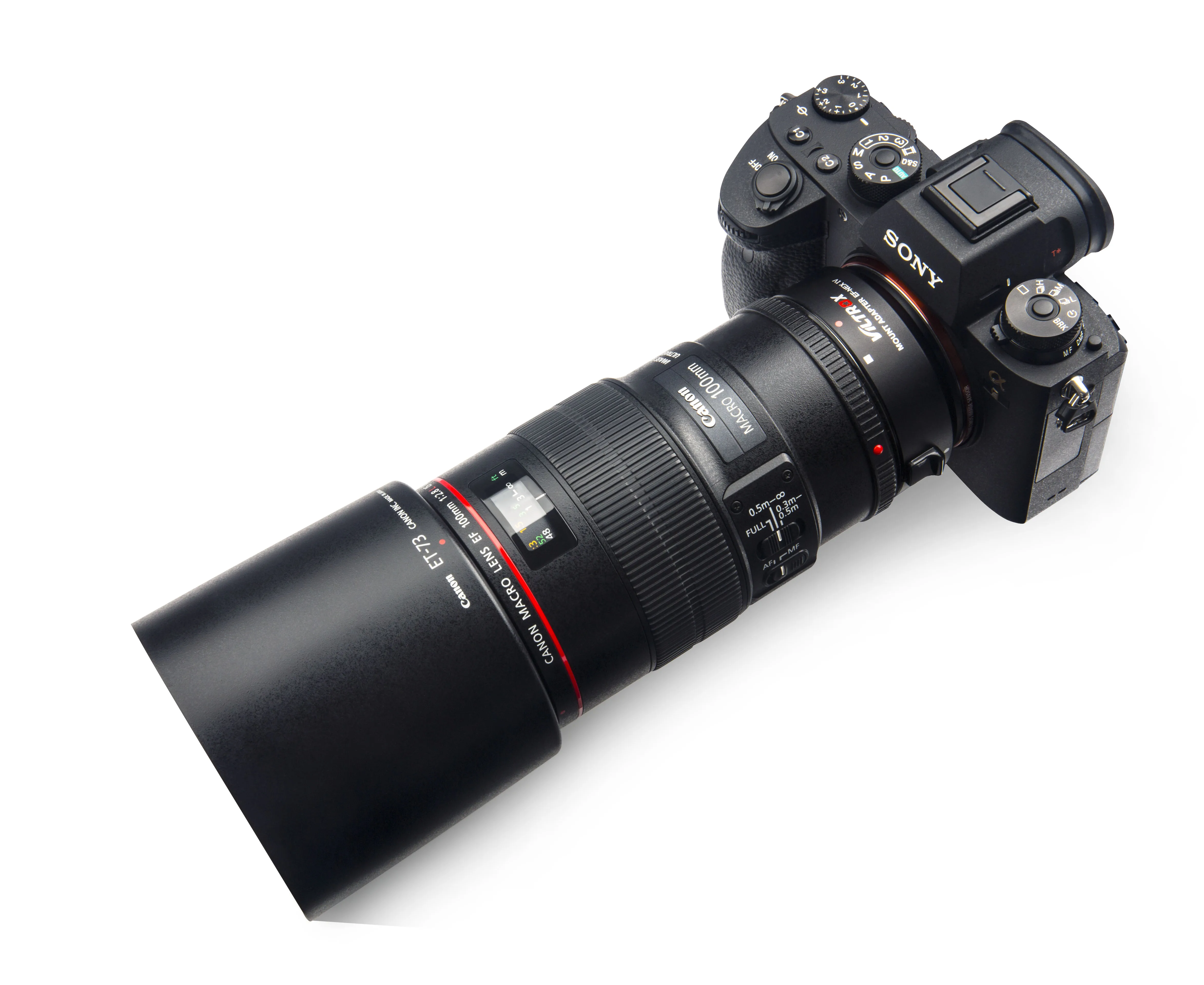 Viltrox EF-NEX IV adjustable aperture auto focus mount adapter with USB update for Canon