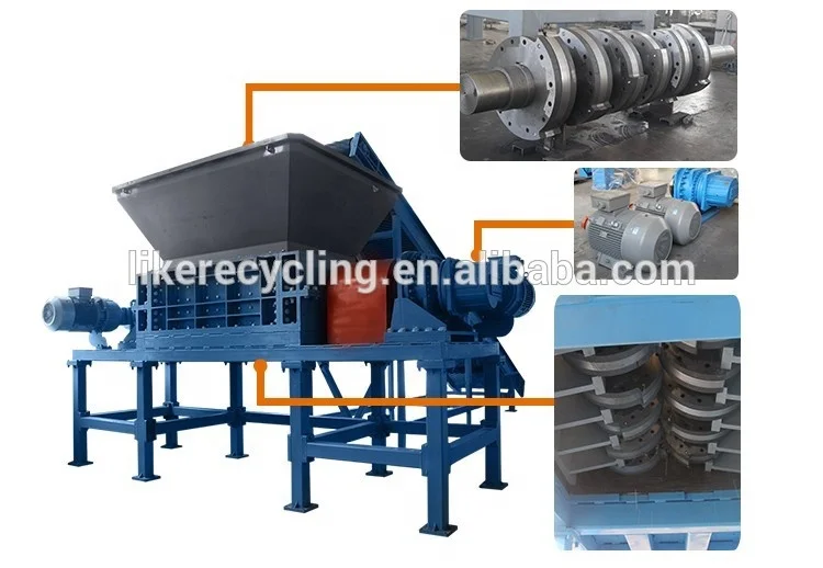 1-30mm rubber powder tire shredder machine to make crumb rubber price