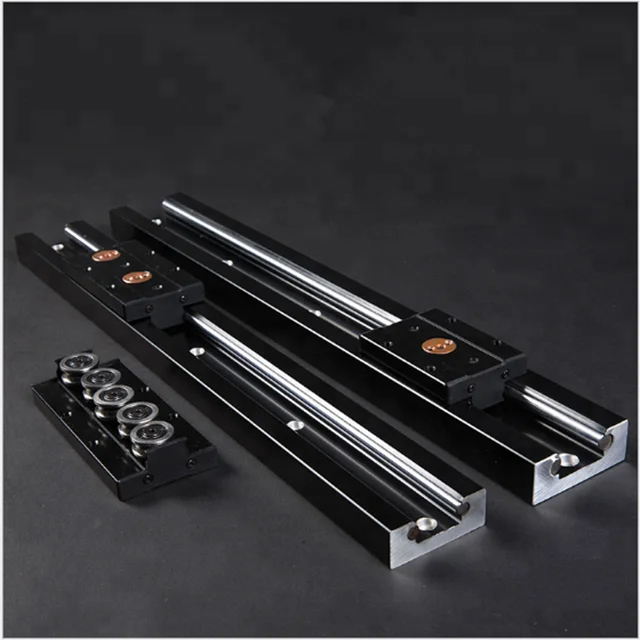 SGR20-1000mm SGB20UU Aluminum Rectangle Double Axis Linear Guide Rail Slide Block For CNC Machine